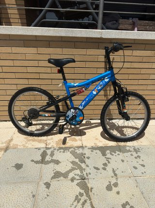 Bicicleta infantil azul 20 pulgadas