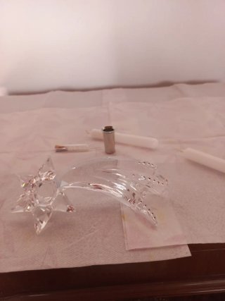 Candelabro Estrella Swarovski Cristal