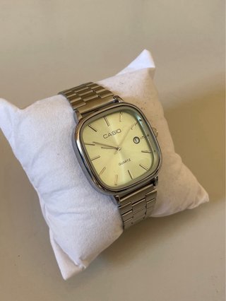 Reloj Casio Vintage Plateado y Verde Menta