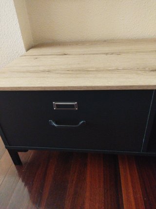 Mesa centro madera y metal