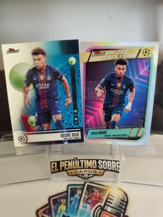 Topps Finest Désiré Doué PSG Hologlow Variation