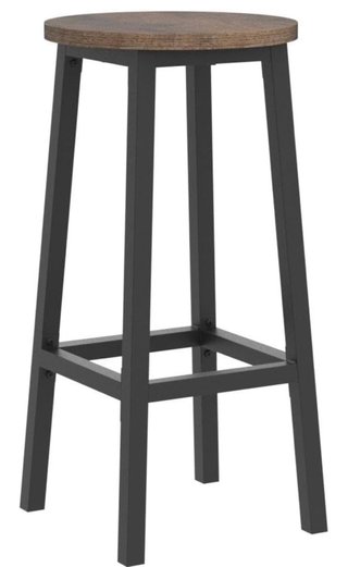 Juego de 2 taburetes madera y metal