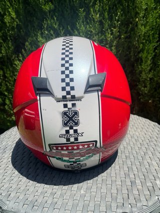 Casco Integral SparX Rojo y Blanco
