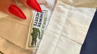 Bermudas Lacoste Blancas Talla XS/S