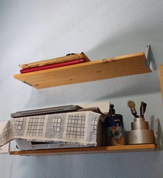 MUEBLE MODULAR CON ESTANTERÍAS Y ALMACENAJE