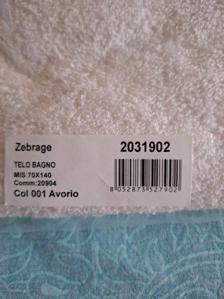 Cavalli Home 2 Teli Bagno + 2 Ospite Zebrage