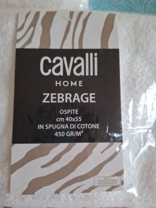 Cavalli Home 2 Teli Bagno + 2 Ospite Zebrage