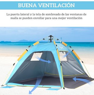 Carpa Playa Pop-Up Outsunny 1-2 Personas
