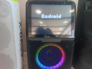 Altavoz Karaoke Android Negro y Multicolor