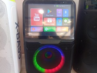 Altavoz Karaoke Android Negro y Multicolor