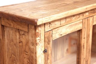 Vetrina Credenza Country in legno massello di tigl