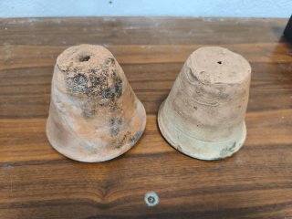 2 Macetas Terracota Antiguas