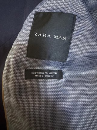 Blazer estivo Zara Blu Scuro Uomo Tg 46