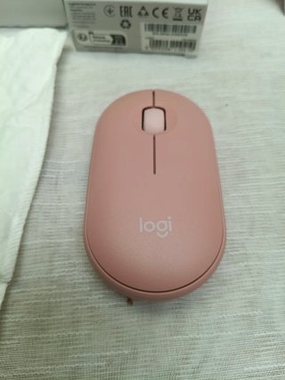 Logitech Pebble M350s Ratón Rosa