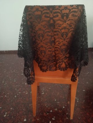 Mantilla Negra Encaje
