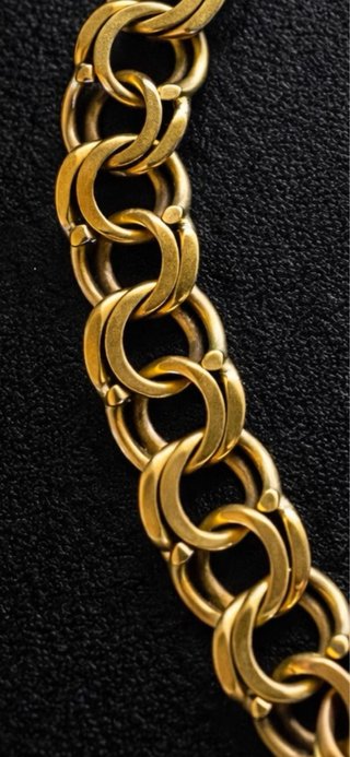 Pulsera Hungara Oro Macizo 18k 51,40g Años 70