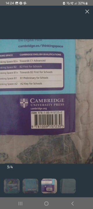 Libro de inglés de 4 eso de b2 cambridge