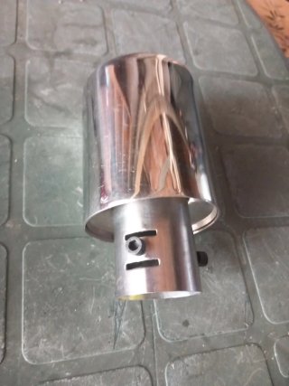 Cola de escape cromada INOX 100%