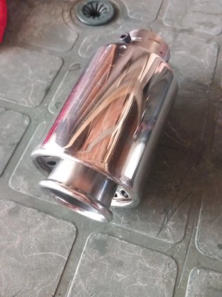 Cola de escape cromada INOX 100%