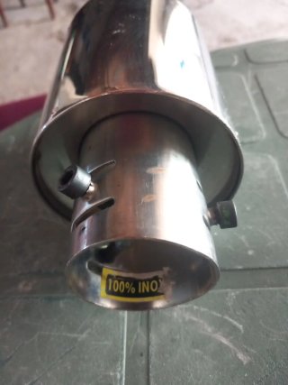 Cola de escape cromada INOX 100%