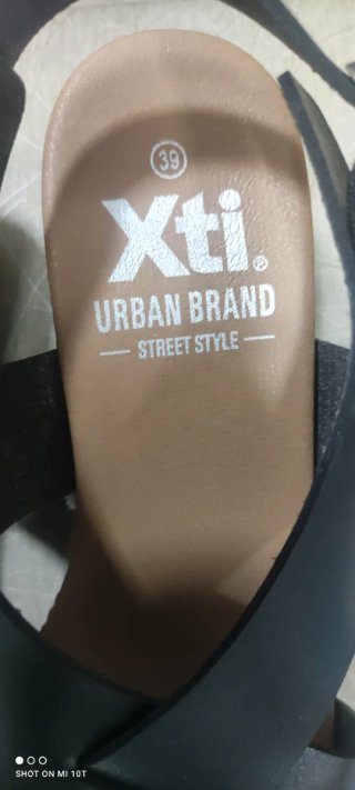 Sandalias cuña  Xti Negras Talla 39