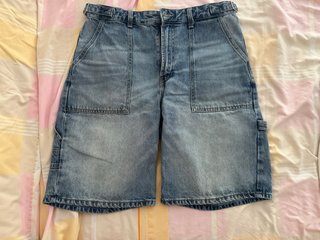 Pantalones cortos vaqueros azules