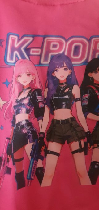Chaqueta NUEVA Kpop Anime Rosa Talla 7-8