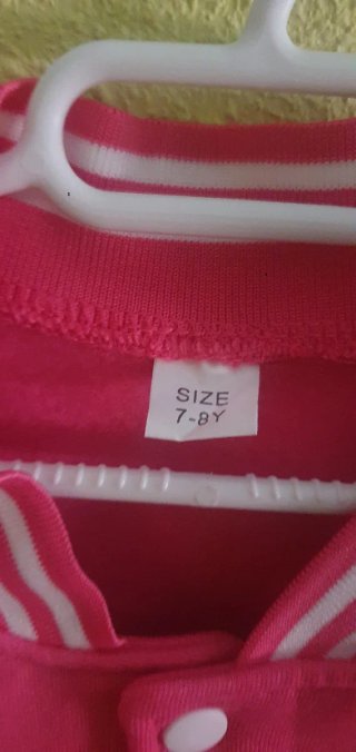 Chaqueta NUEVA Kpop Anime Rosa Talla 7-8