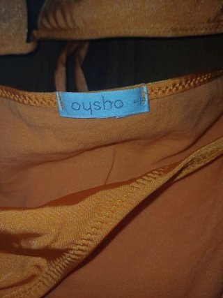 Bikini Oysho Naranja con Pedrería