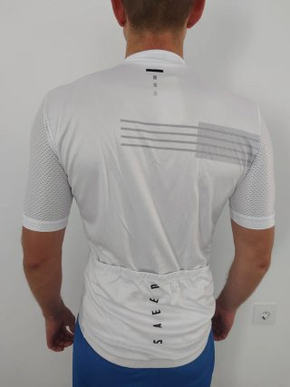 Maillot Ciclismo Blanco SAEEED Nuevo L (M Europea)