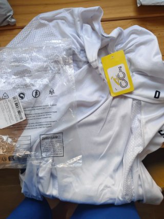Maillot Ciclismo Blanco SAEEED Nuevo L (M Europea)