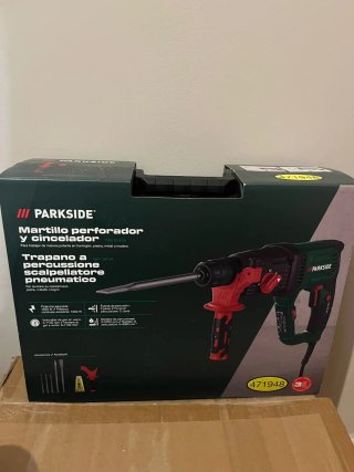 Taladro percutor Parkside nuevo COMPLETO