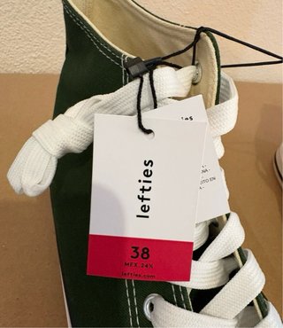 Zapatillas Lefties Mujer Verde Oscuro cordones