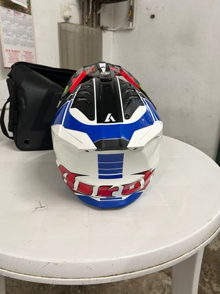 Casco Airoh Aviator 3 Azul/Rojo Talla L