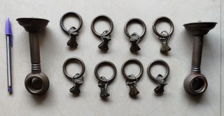 Anillas metálicas para cortinas (10 unidades)