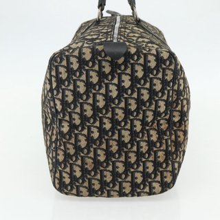 Christian Dior Trotter Canvas Hand Bag Navy