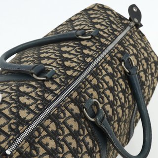 Christian Dior Trotter Canvas Hand Bag Navy