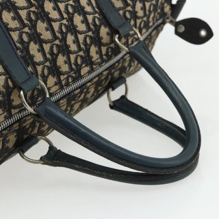 Christian Dior Trotter Canvas Hand Bag Navy