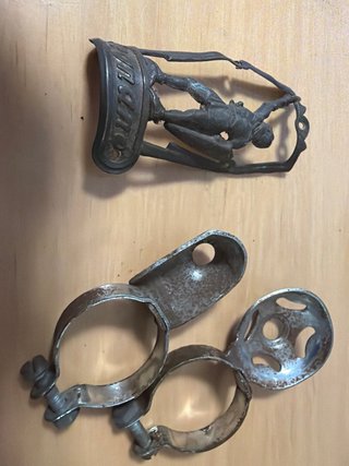 Patacchino Legnano in ottone + porta pompa