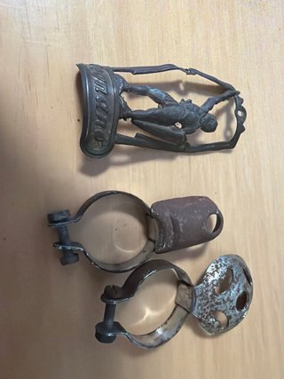 Patacchino Legnano in ottone + porta pompa