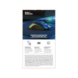 SteelSeries Rival 3 Wireless ratón gaming batería