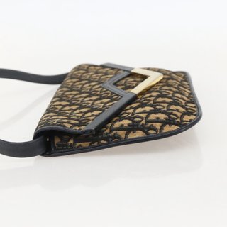 Christian Dior Trotter Canvas Shoulder Bag Navy