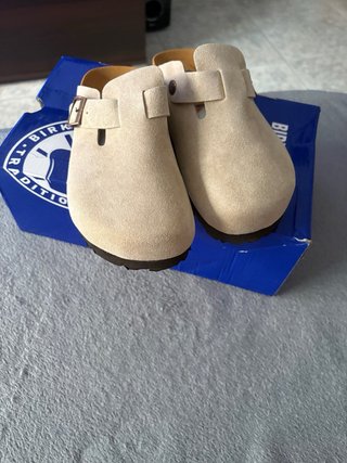 Zuecos Birkenstock Beige