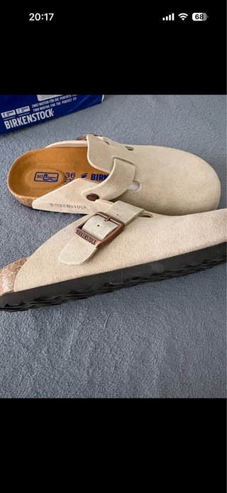 Zuecos Birkenstock Beige