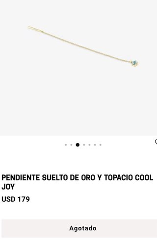 Pendiente Tous Oro 18k Topacio Azul