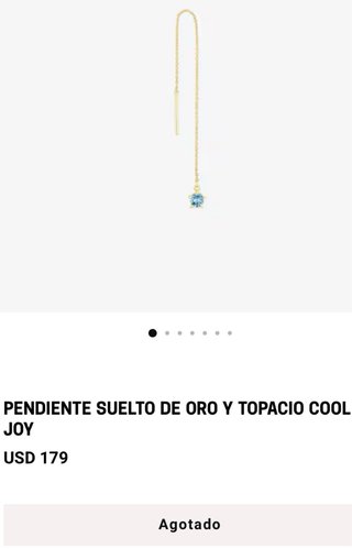 Pendiente Tous Oro 18k Topacio Azul