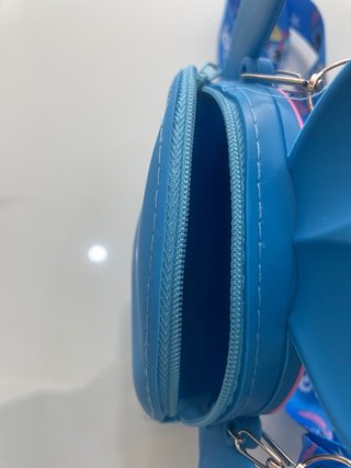 Saco tira colo Stitch azul