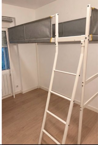 Letto a castello Ikea Vitval Grigio/Bianco