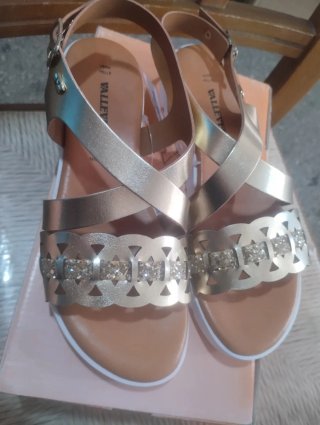 Sandali Valleverde oro donna
