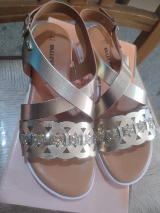 Sandali Valleverde oro donna